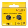 DeLOCK USB-C adapteris prie Gigabit LAN - mini, juodas