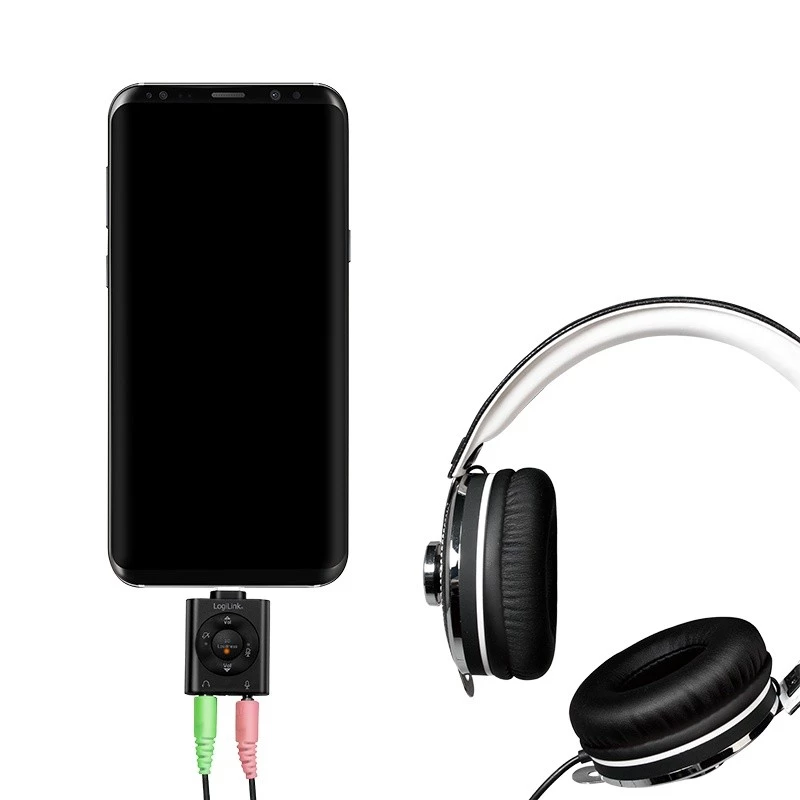 USB3.2 garso adapteris USB-C/M į 2x 3,5 mm/F 7.1