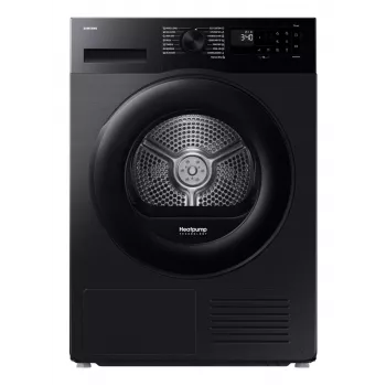 Samsung džiovintuvas DV90DG52A0ABLE, juodas, SpaceMax, Higiene care, 9kg, A+++, šilumos siurblys, juodas