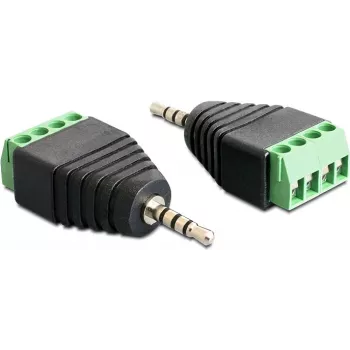 Laido jungčių adapteris DeLOCK 65454 2,5 mm 4 kontaktų juoda žalia