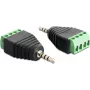 Laido jungčių adapteris DeLOCK 65454 2,5 mm 4 kontaktų juoda žalia
