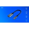 Savio adapteris USB-C (V) HDMI (M), 4K, 60Hz, aliuminis, AK-78
