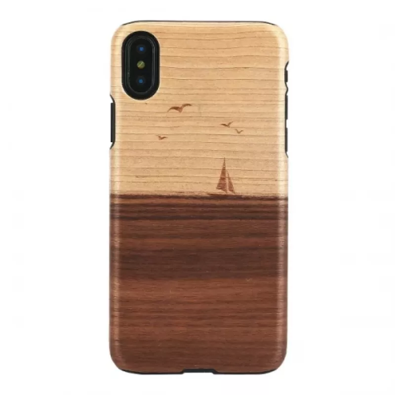 man and wood išmaniojo telefono dėklas iPhone X/XS – modelis mare, juodas
