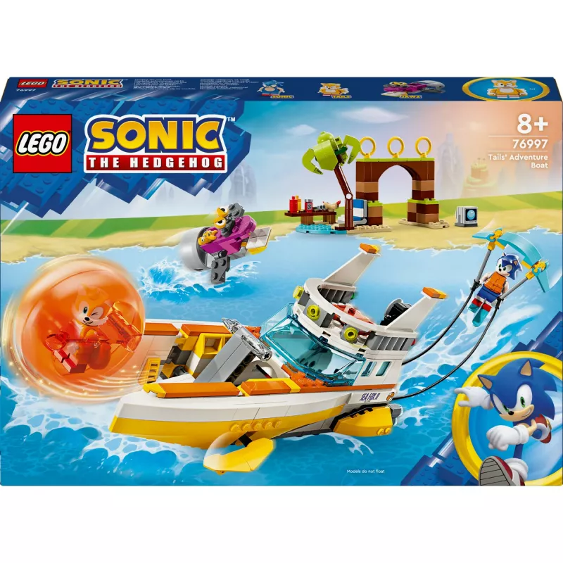 LEGO Sonic the Hedgehog Tails’ Adventure Boat Toy Set 76997