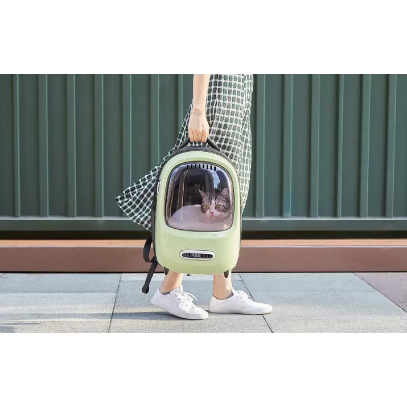 Kelioninis kuprinė augintiniui PetKit Breezy 2 (žalia)