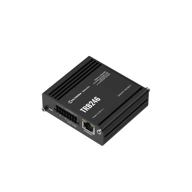 Teltonika pramoninis maršrutizatorius, IoT LTE šliuzas TRB246 Cat 4, 1x RJ45 100Mb/s, IP30