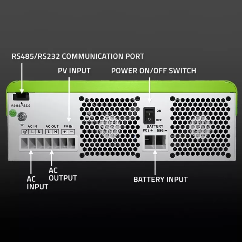 Hibridinis saulės inverteris Off-Grid 3500W, Wi-Fi