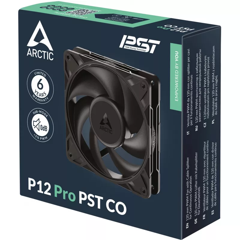 ARCTIC Freezer P12 Pro PST CO - 120 mm PWM ventiliatorius su kabelio skirstytuvu nuolatiniam veikimui