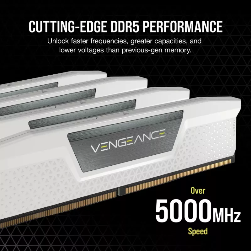CORSAIR Vengeance DDR5 rinkinys 48 GB 2 x 24 GB DIMM 288-PIN 3000 MHz PC5-48000 CL30 1.4 V balta (CMK48GX