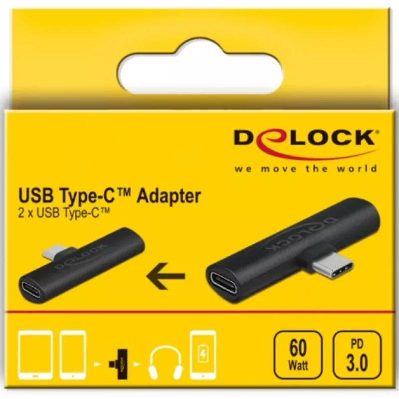 Adapter USB Type-C į 2 x USB Type-C PD DeLOCK 64114