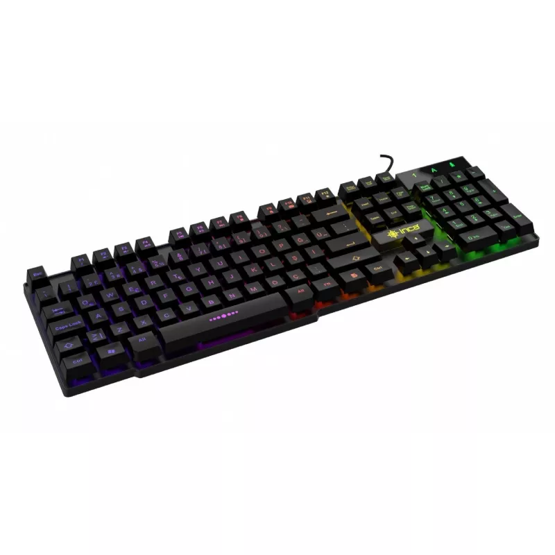 Incase Gaming Keyboard IKG-446 Regenbogen, RGB, vokiškas išdėstymas mažmeninė prekyba