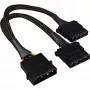Sharkoon SATA Y maitinimo adapteris 4P Molex 0,15 m juodas - skaitmeniniams/duomenų - maitinimo šaltinis