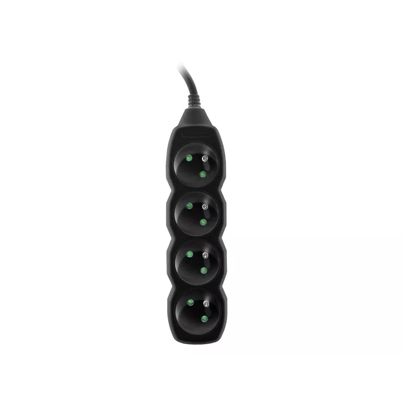 Tracer PowerCord ilgintuvas, 4 lizdai, 3m, juodas