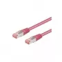 Tinklo laidas Goobay 93339 Magenta 0,25 m Cat6