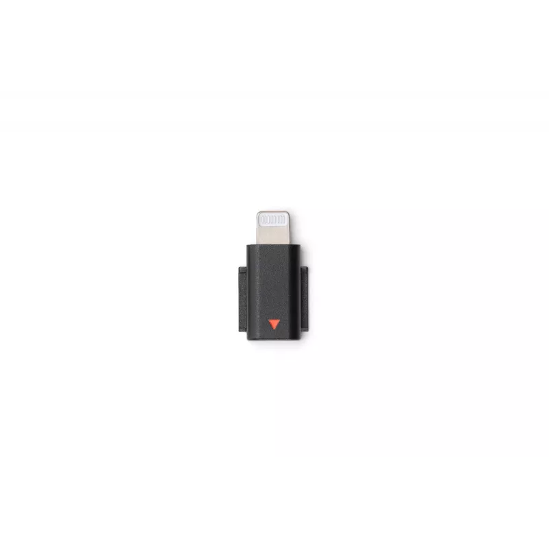 Garso adapteris DJI Mic 3 Mobile Phone Adapter (Lightning) — Lightning jungtis, juoda, skirta Apple mobiliesiems įrenginiams