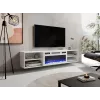 RTV spintelė POLO 180x33x39 baltas + židinys baltas