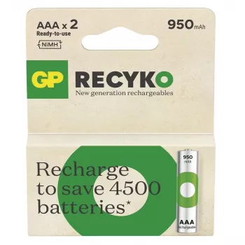 Baterijos R03/AAA NI-MH 950mAh lizdinė pakuotė 2 vnt.