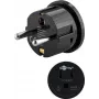 Goobay tinklo adapteris, juodas - JAV/Japonijos lizdas (B tipas, NEMA 5-15, 3 kontaktų) > F tipas (F tipas, CEE 7/4) (45350)