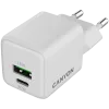 Canyon Charger CU20AC GaN 20W PD, 2 prievadai (USB-A/USB-C) WH mažmeninė prekyba (CNS-CUW20AC)