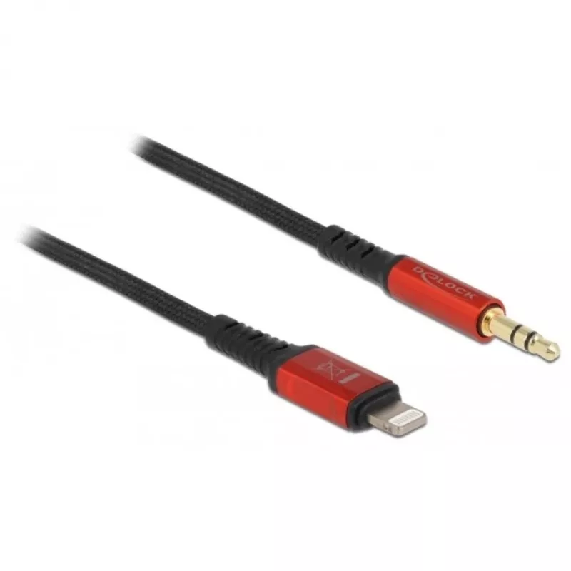 Audio laidas DeLOCK 86587 1,5 m 3,5 mm Lightning juodas