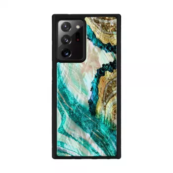 Apsauginis telefono dėklas iKins Samsung Galaxy Note 20 Ultra — vandens agato dizainas