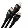 USB laidas Baseus SUP0003351 1,2 m USB A USB C/Micro USB-A/Lightning juodas