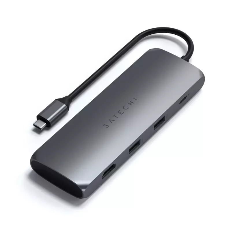 Satechi USB-C Hybrid Multiport Hub (4-in-1 adapter), Space Pilka, ST-UCHSEM