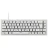 Mechaninė TKL žaidimų klaviatūra XTRFY K5 RGB — be skaitmenų bloko, permatoma / balta