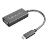 Lenovo 4X90M42956 vaizdo kabelio adapteris VGA (D-Sub) USB Type-C juodas