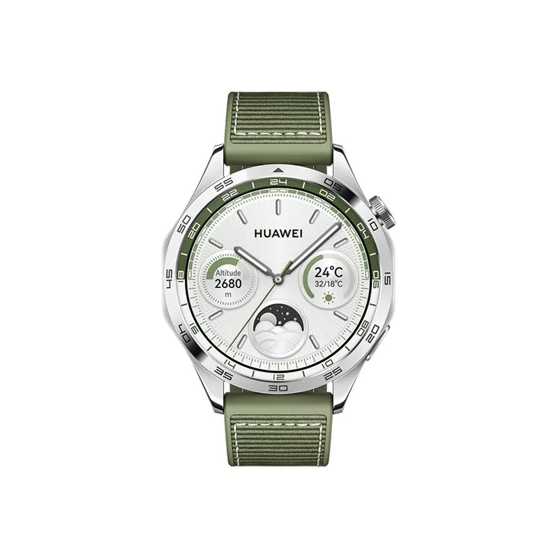 HUAWEI WATCH GT 4 išmanusis laikrodis – iki 2 savaičių baterijos veikimo laikas, kūno rengybos stebėjimo priemonė – suderinama su Android ir iOS – sveikatos stebėsena su pulso bangos aritmijos nustatymu