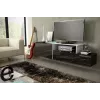 Cama TV spintelė SIGMA 3 180 juodas/juodas blizgus + biały
