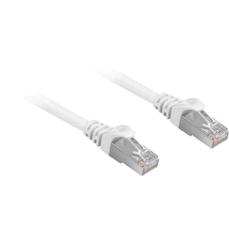 Tinklo kabelis Sharkoon Cat.6a SFTP RJ-45 Cat6a 15 m Baltas