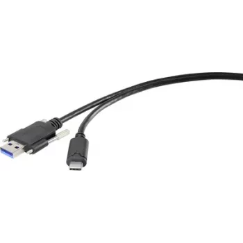 Renkforce RF-3386040 kabelio adapteris USB 3.2 A tipo USB-C juodas (RF-3386040)
