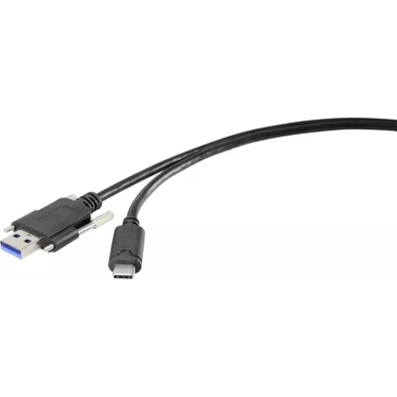 Renkforce RF-3386040 kabelio adapteris USB 3.2 A tipo USB-C juodas (RF-3386040)