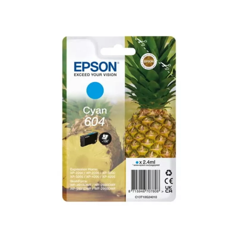 Epson 604 rašalo kasetė 1 vnt. Originali standartinės išeigos Žydra