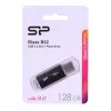 USB atmintukas Silicon Power 128 GB USB Type-A 3.2 Gen 1 Blaze B02, plastikinis dangtelis, raktų pakabukas, juodas