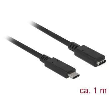 USB kabelis DeLOCK 85533 USB 3.2 Gen 1 1m USB C juodas