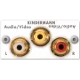 KIND jungiamoji plokštė balta 7444AZA530 Video/Audio L/R 50x50 1/2 1 (7444AZA530)
