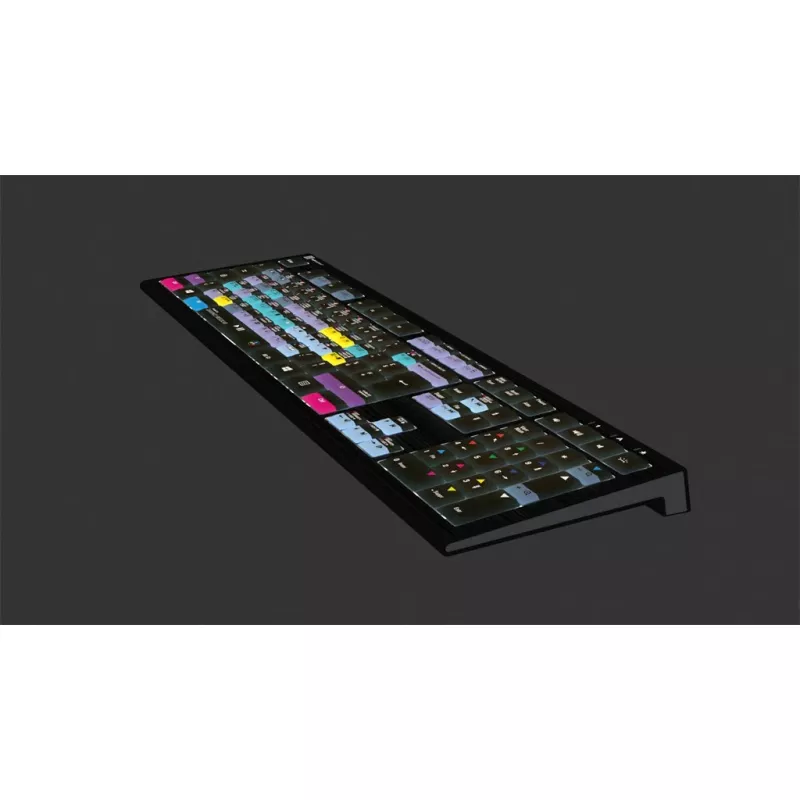 Klaviatūra Logickeyboard ASTRA 2 USB AZERTY anglų Juoda