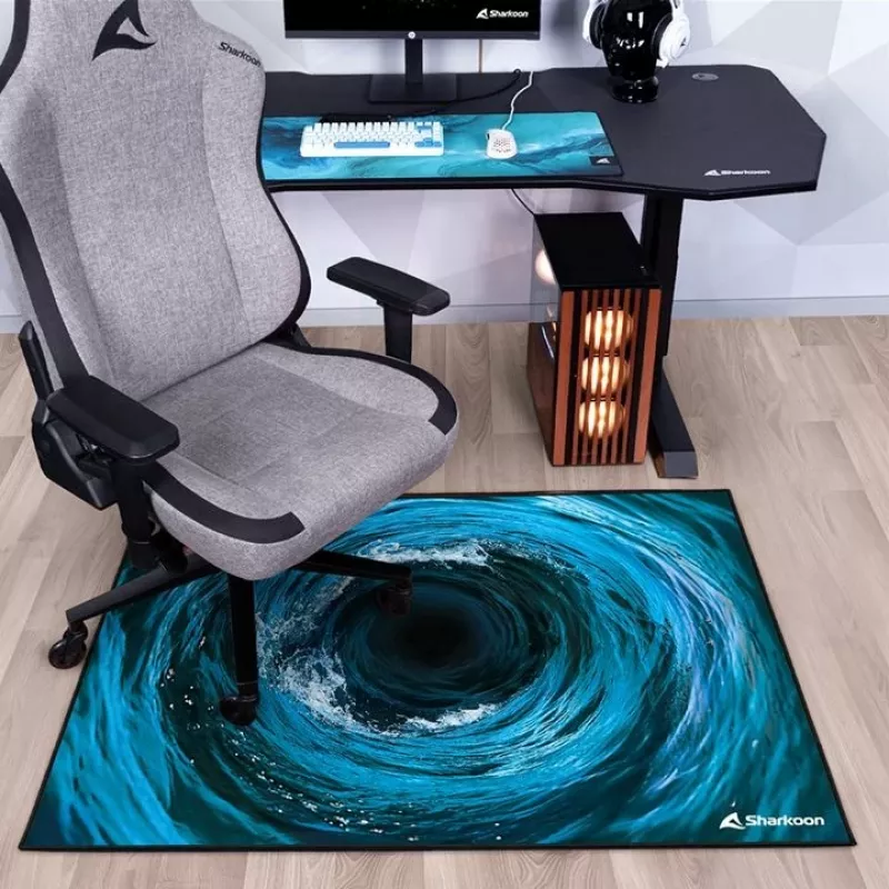 pelė Pad Sharkoon SFM12 Juoda Blue White