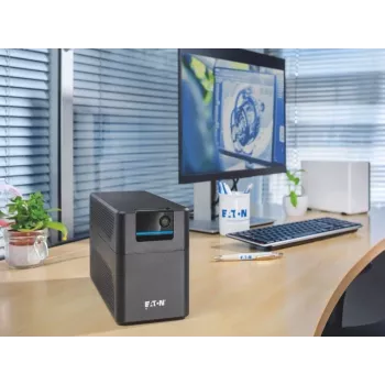 UPS Eaton 5E Gen2 700 Line-Interactive 0.7 kVA (360 W), 2 Type E lizdai, juodas, kompaktiškas