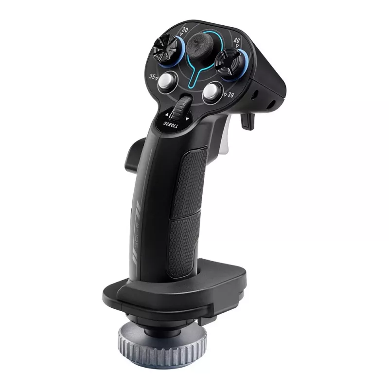 Flightstick add-on grip Thrustmaster Sol-R 3 AVA, juoda, USB Type-C, analoginė/skaitmeninė, PC, 75×115×200 mm