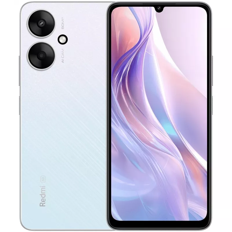 Išmanusis telefonas „Xiaomi Redmi 13C 5G“, 6,71 colio ekranas, 4 GB RAM, 128 GB, žvaigždėtai sidabrinis