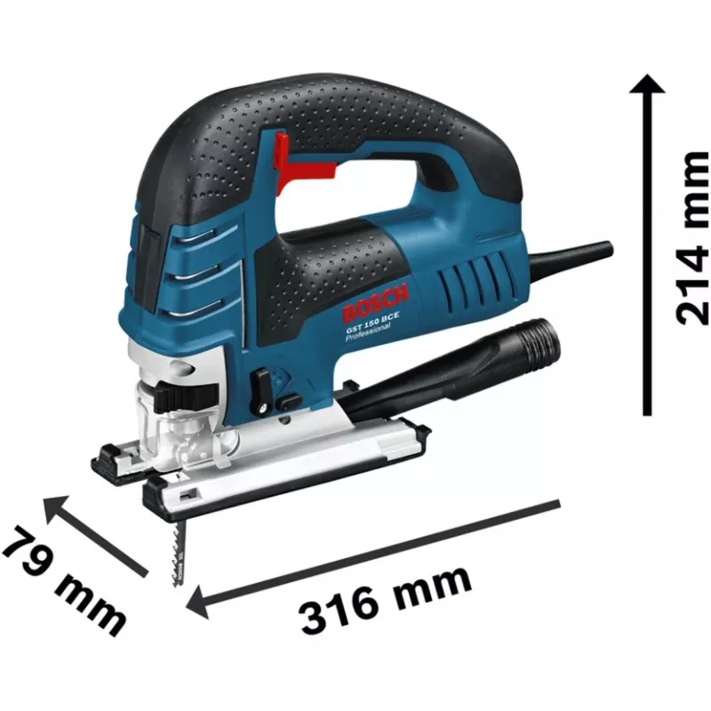 Bosch GST 150 BCE elektrinis siaurapjūklis 780 W 2.7 kg