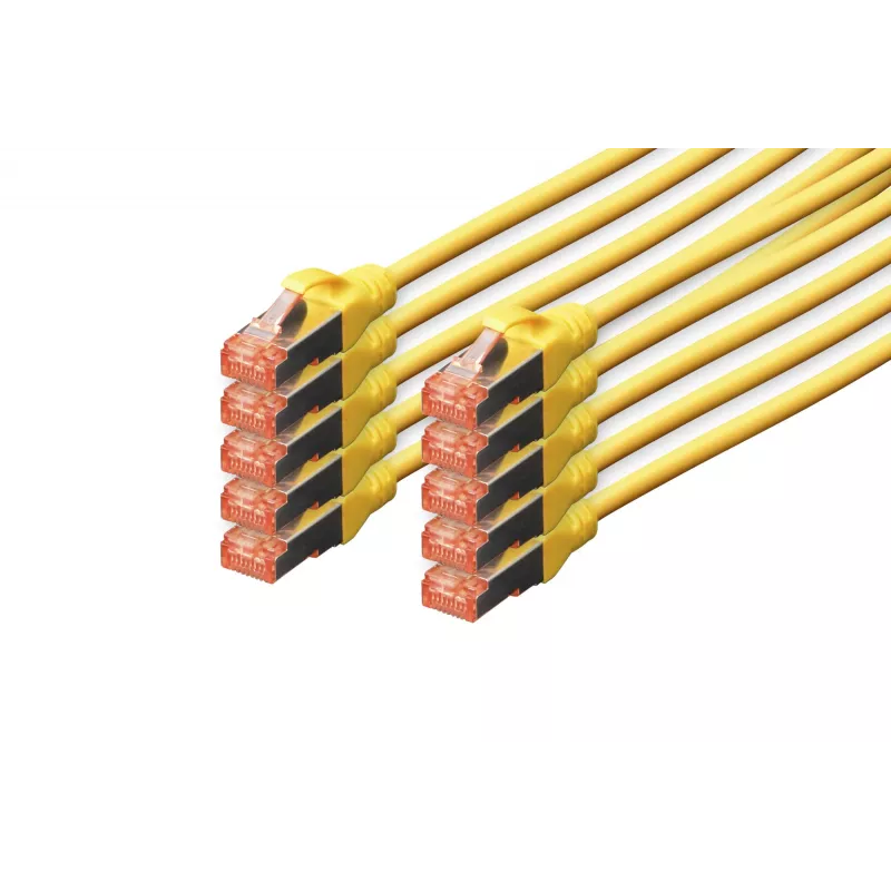 Tinklo kabelis Digitus CAT 6 S/FTP RJ-45 3 m geltonas