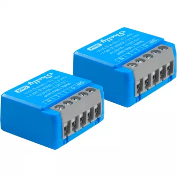 Išmanioji relės modulis Shelly 1 Mini Gen4, 1P 8A, Wi‑Fi/Matter/Zigbee/Bluetooth, 110–240V, kompaktiškas (2 vnt.)