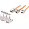 Adapteris Digitus AN-25183 3x Keystone moduliui, nerūdijantis plienas