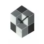 NeXtime klok 8171 Cubic, 43.5x37 cm, sieninis, juoda / balta / pilka