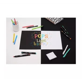 Akrilinių dažų rašikliai Sharpie Creative Marker 12 vnt. kulkinis antgalis juodi