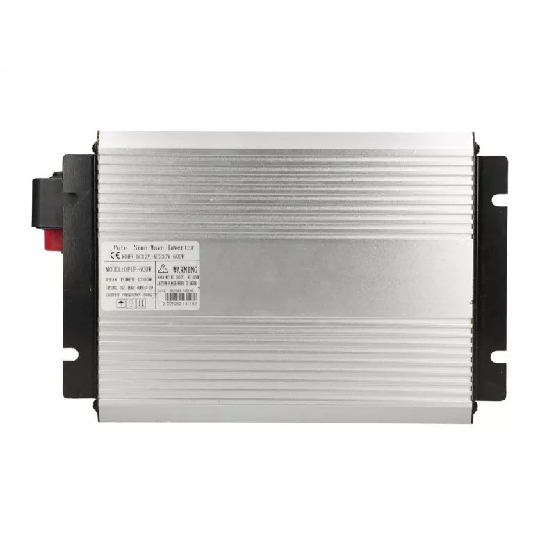 Įtampos keitiklis Extralink OPIP-600W 12V 600W gryna sinusinė banga